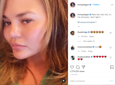 Chrissy Teigen haircut